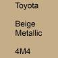 Preview: Toyota, Beige Metallic, 4M4.